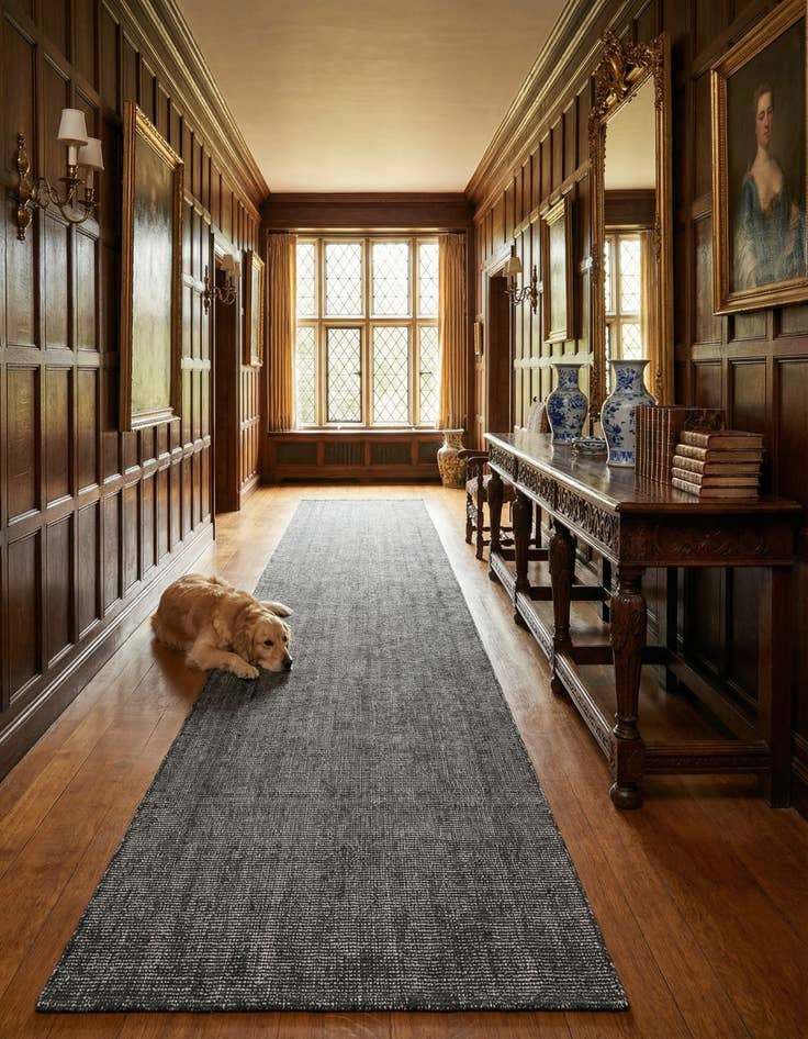 Detail image of 3' 3 x 19' 8  Hand Woven Jill Zarin English Manor Wool Runner Rug