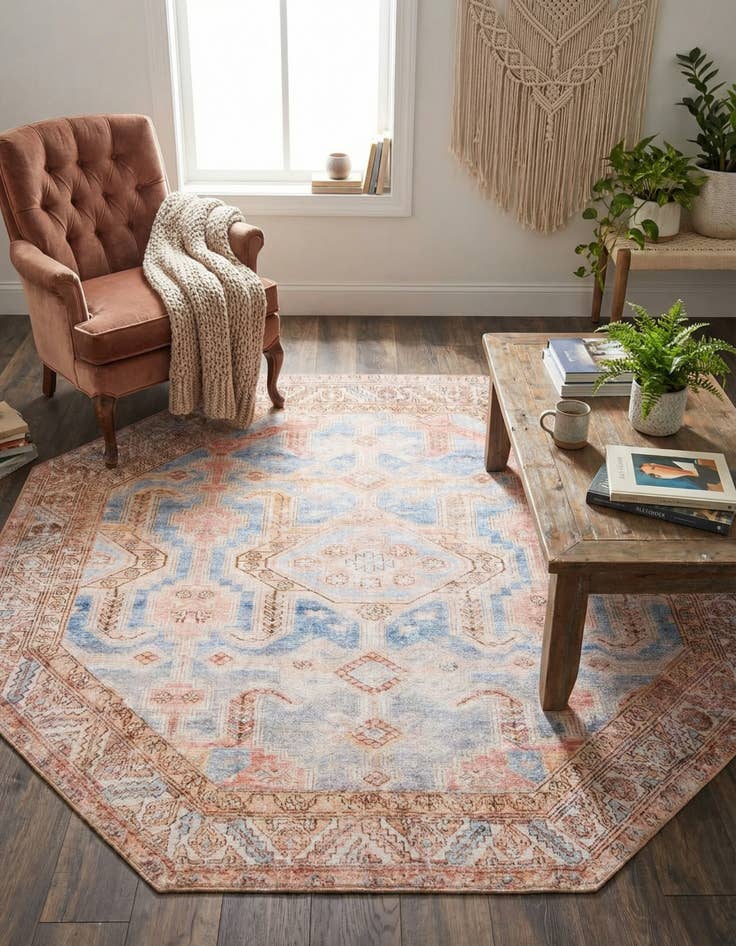 Detail image of 7' 6 x 7' 6 Timeless Octagon Rug