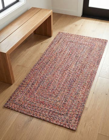 2' x 4' 1 Easy-Clean Eco Verse Washable Indoor / Outdoor Runner Rug