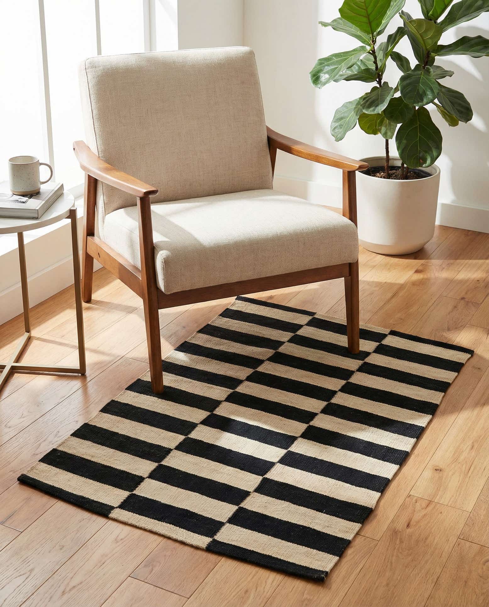 2' 7 x 3' 9 Hand Woven Kilim Modern Wool Rug