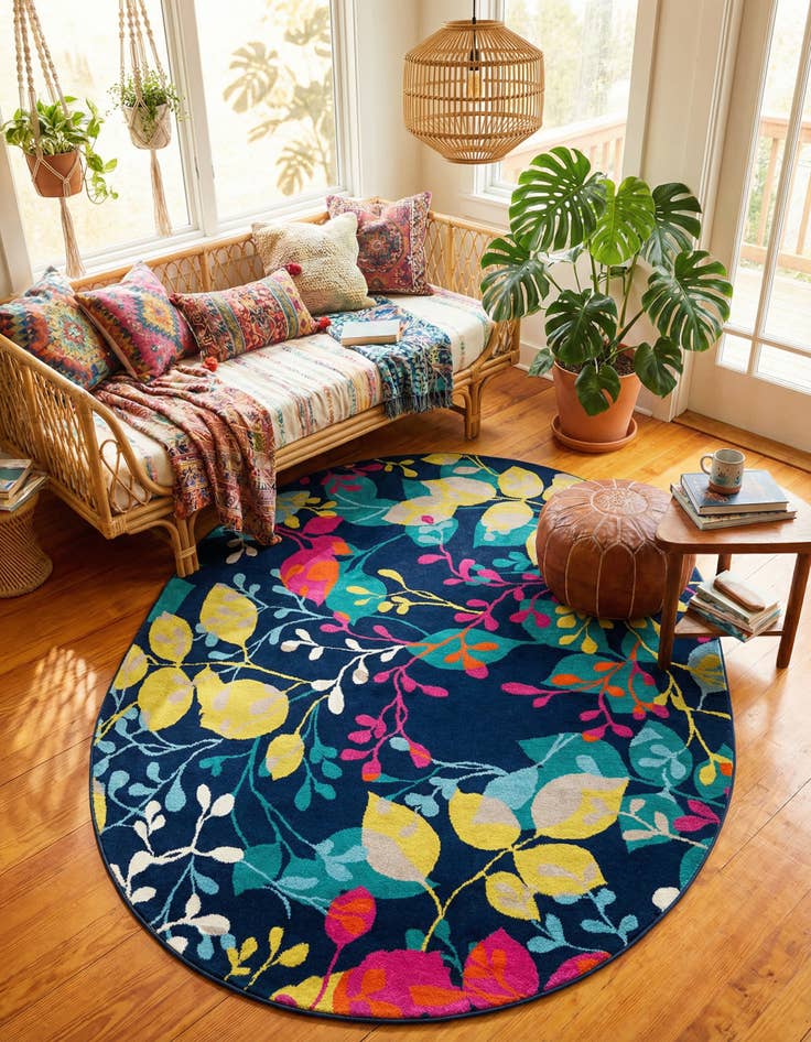 Detail image of 7' 10 x 10' Azalea Oval Rug