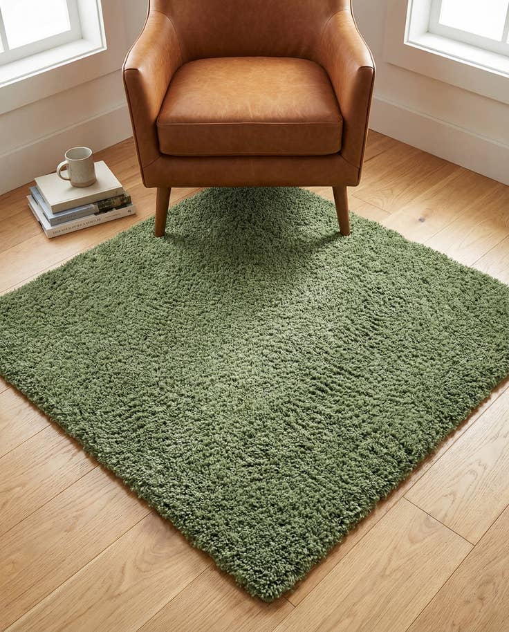 Detail image of 3' x 3' Zermatt Shag Square Rug