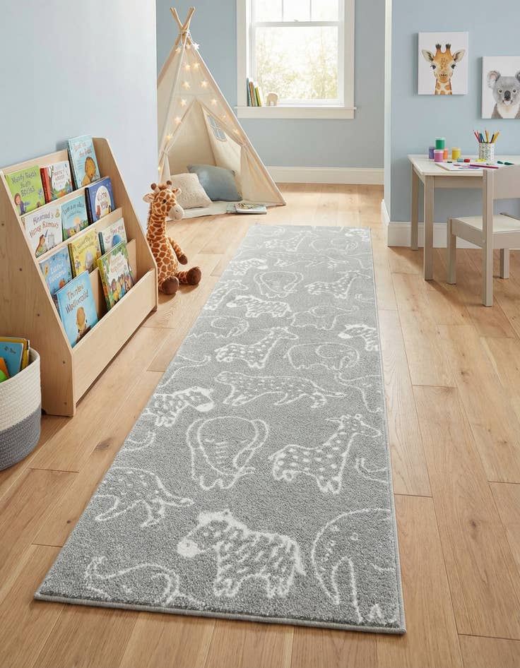 Detail image of 2' 7 x 10' Whimsy Kids Runner Rug
