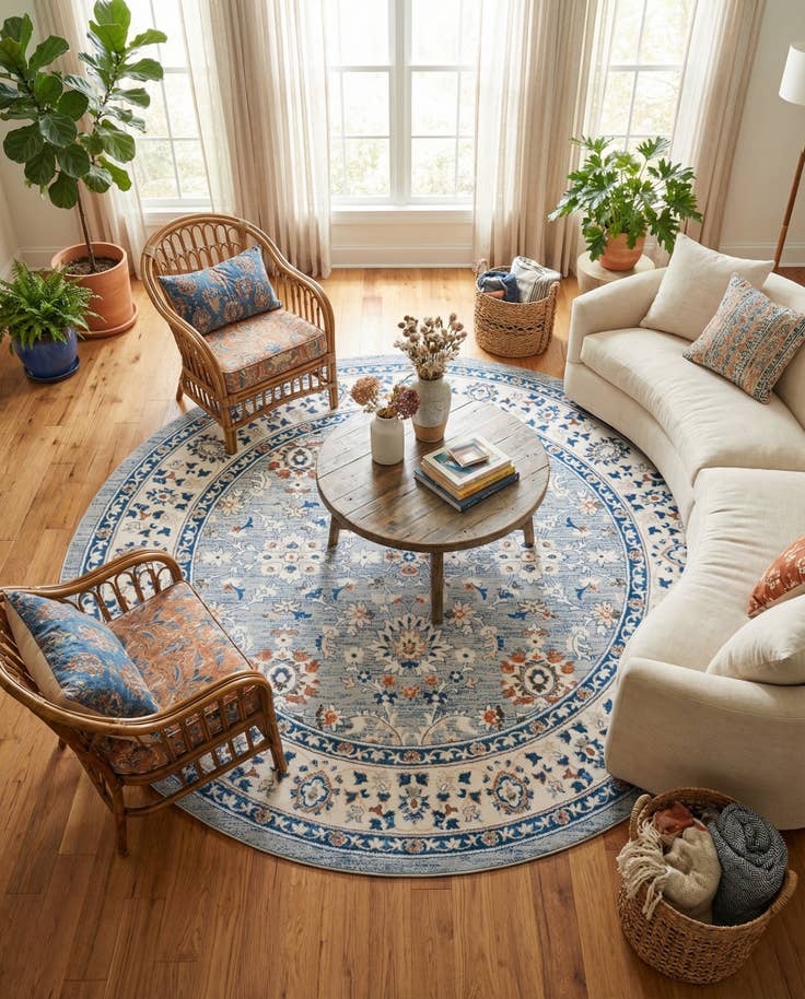 Detail image of 10' x 10' Charlotte Round Rug