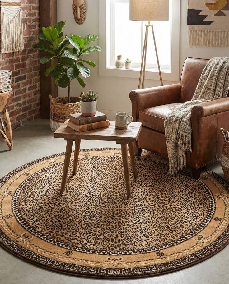 Detail image of 5' 3 x 5' 3 Safari Round Rug