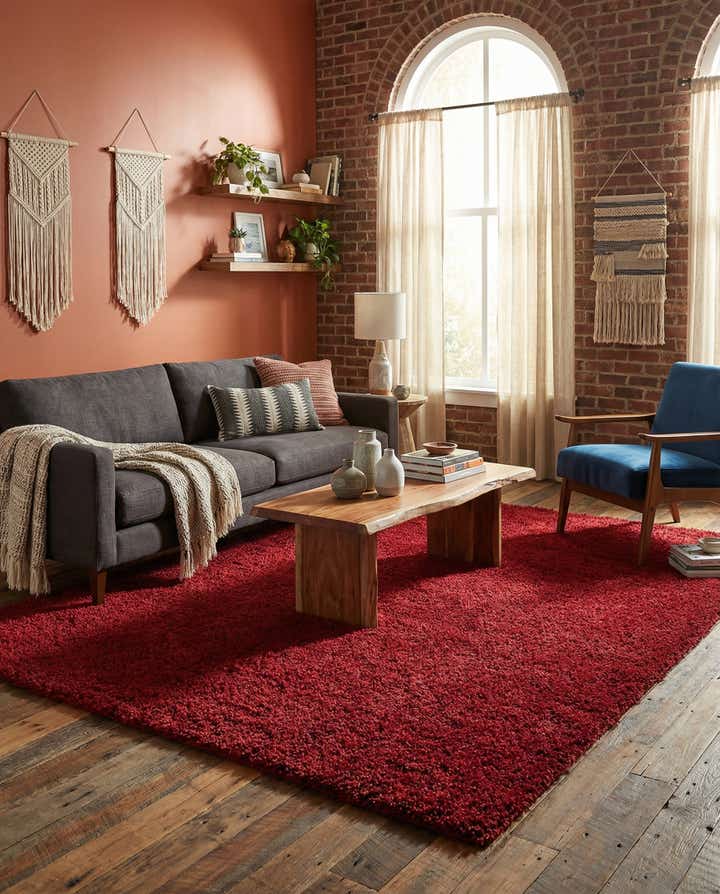 7' x 10' Solid Shag Rug