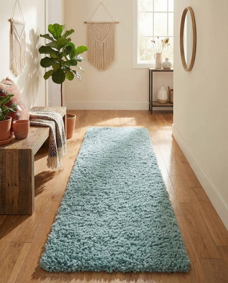Detail image of 2' x 8' Zermatt Shag Runner Rug