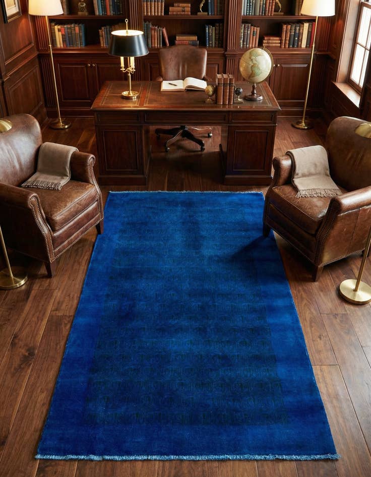 Detail image of 3' 10 x 7' Hand Knotted Over-Dyed Ziegler Rug