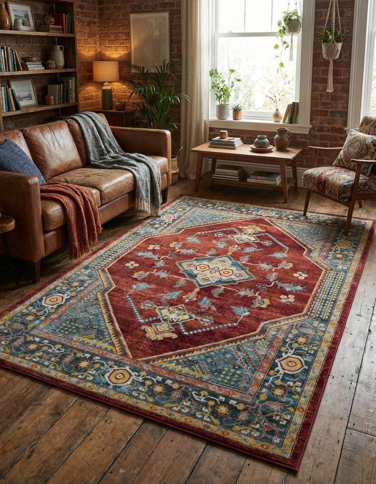 Detail image of 6' x 9' Kamala Washable Rug