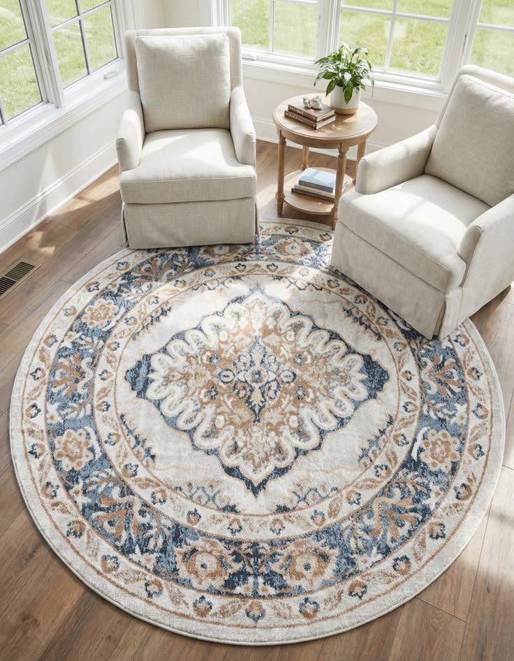 Detail image of 7' x 7' Oxford Round Rug