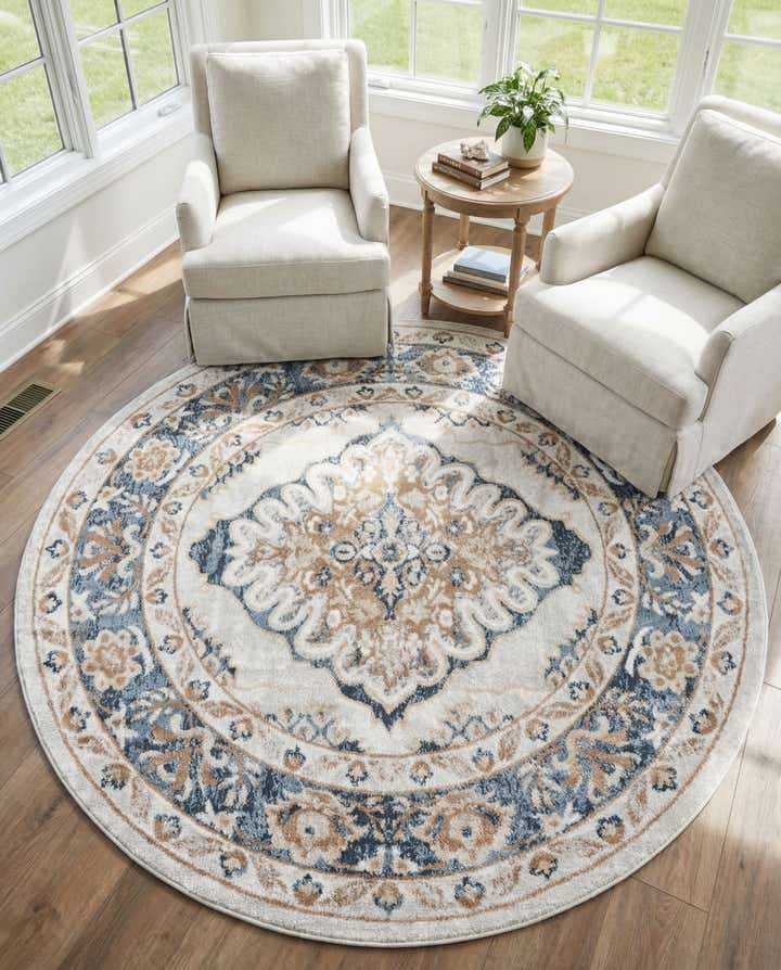 215cm x 215cm Oxford Rund Teppich