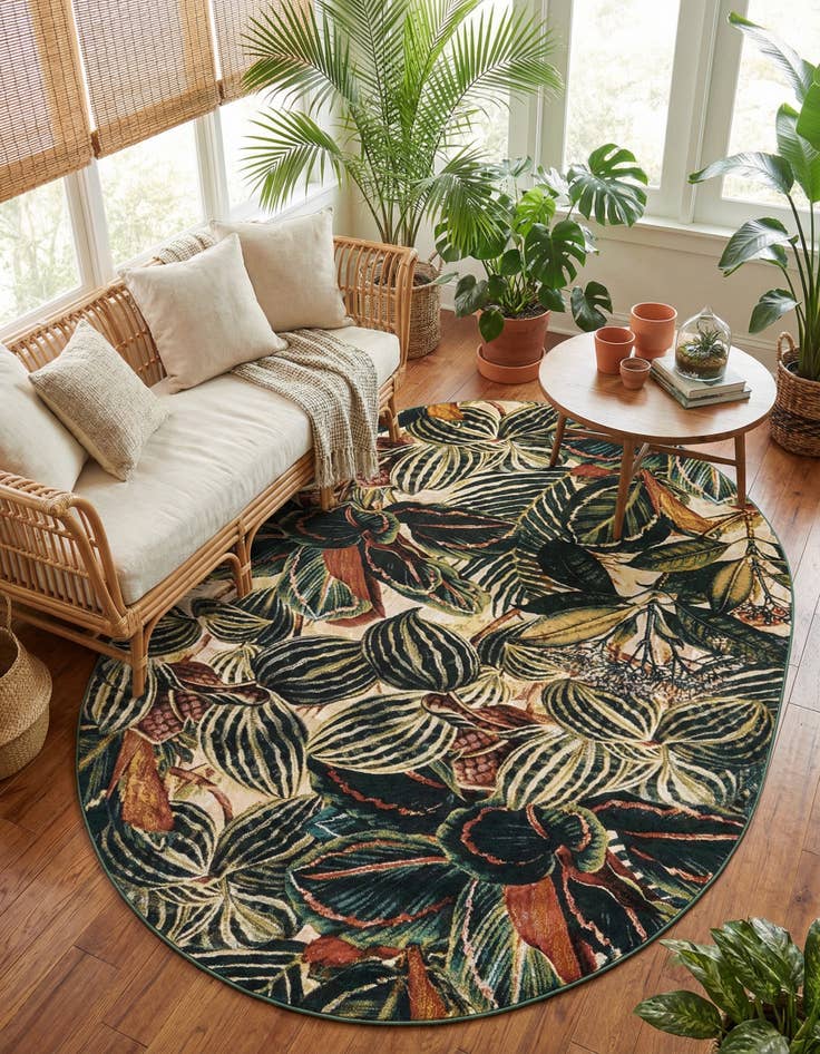 Detail image of 7' 10 x 10' Blossom Oval Rug