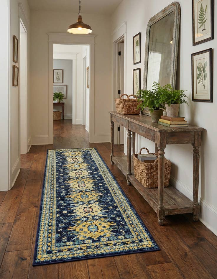 Detail image of 2' 7 x 10' Heris Runner Rug