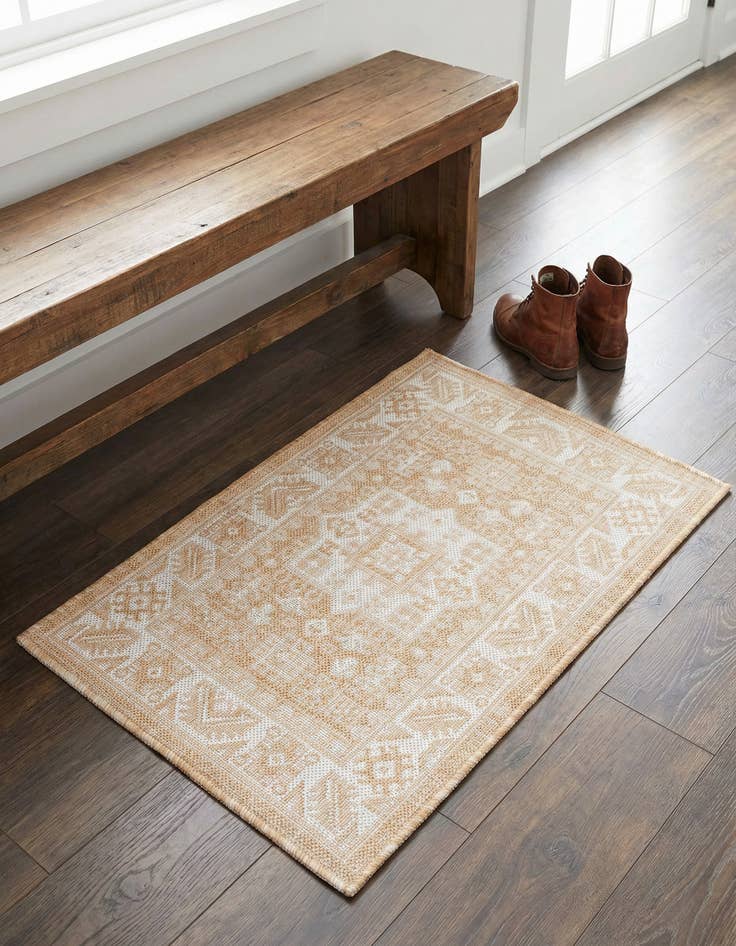 Detail image of 2' x 3' Easy-Clean Aztec Indoor / Outdoor Rug