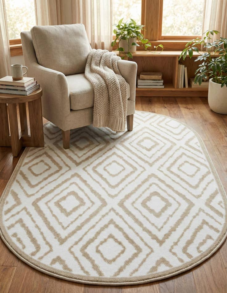 Detail image of  3' 3 x 5' 3 Hermitage Oval Rug