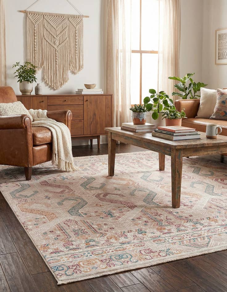 Detail image of 7' 10 x 7' 10 Deepa Square Rug