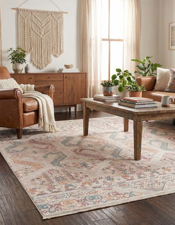 Ivory Deepa Square Rug