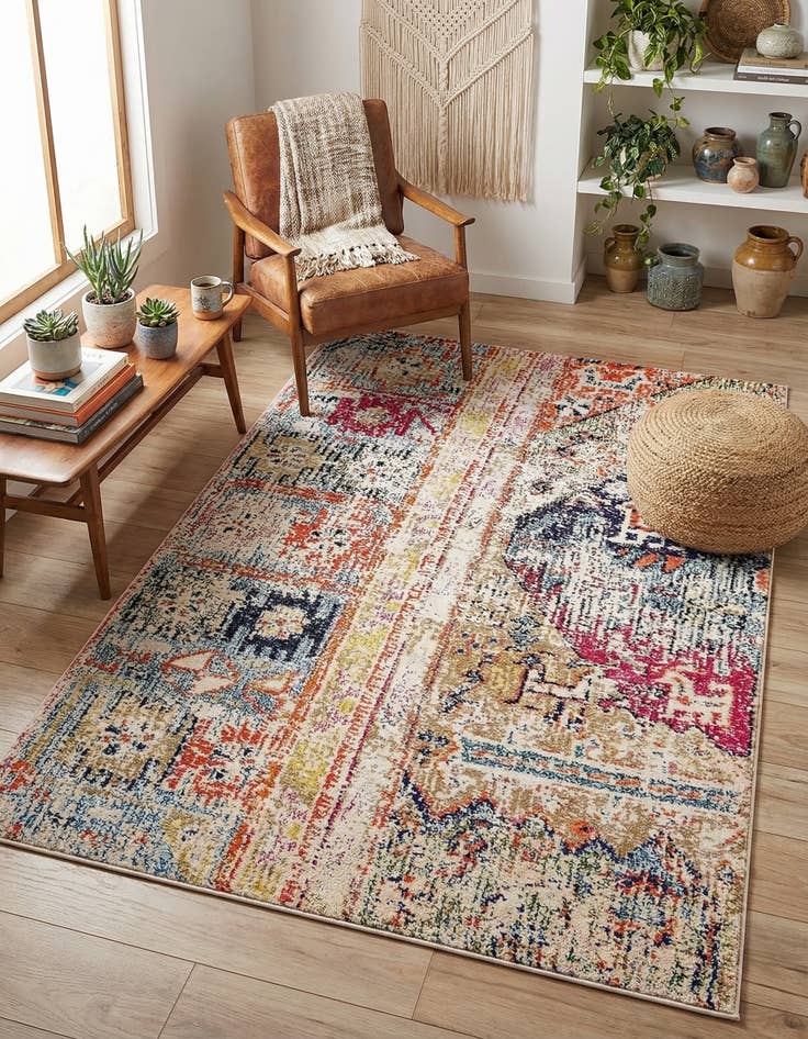 Detail image of 4' x 6' Washable El Paso Rug