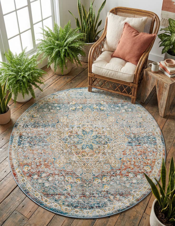 Detail image of 5' 3 x 5' 3 Newport Round Rug