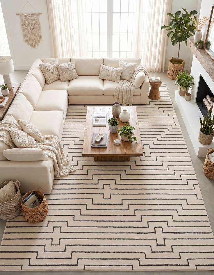 Detail image of 9' x 12' Vogue Geo Rug