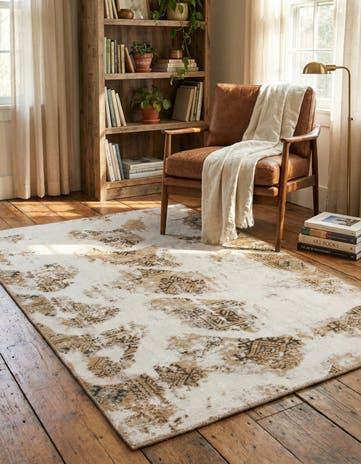 3' 9 x 5' 10 Hand Knotted Ultra Vintage Persian Wool Rug