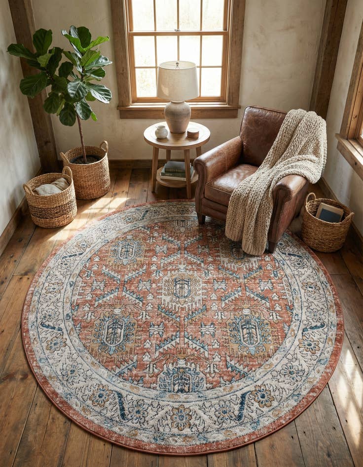 Detail image of  7' x 7' Nyla Round Rug