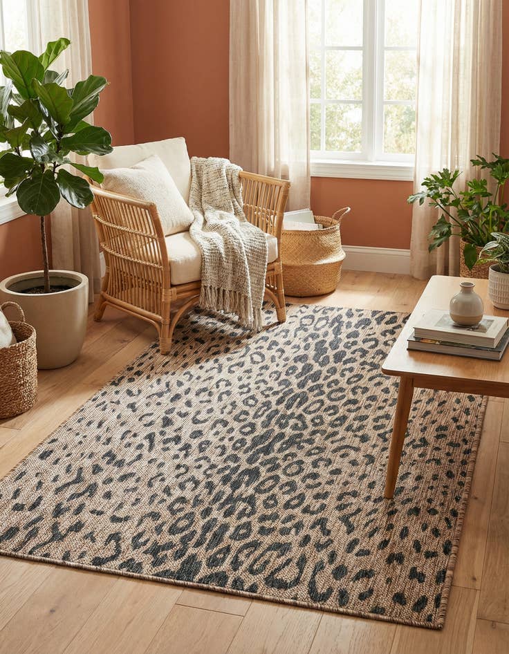 Detail image of 3' x 5' 3  Washable Safari Indoor / Outdoor Rug
