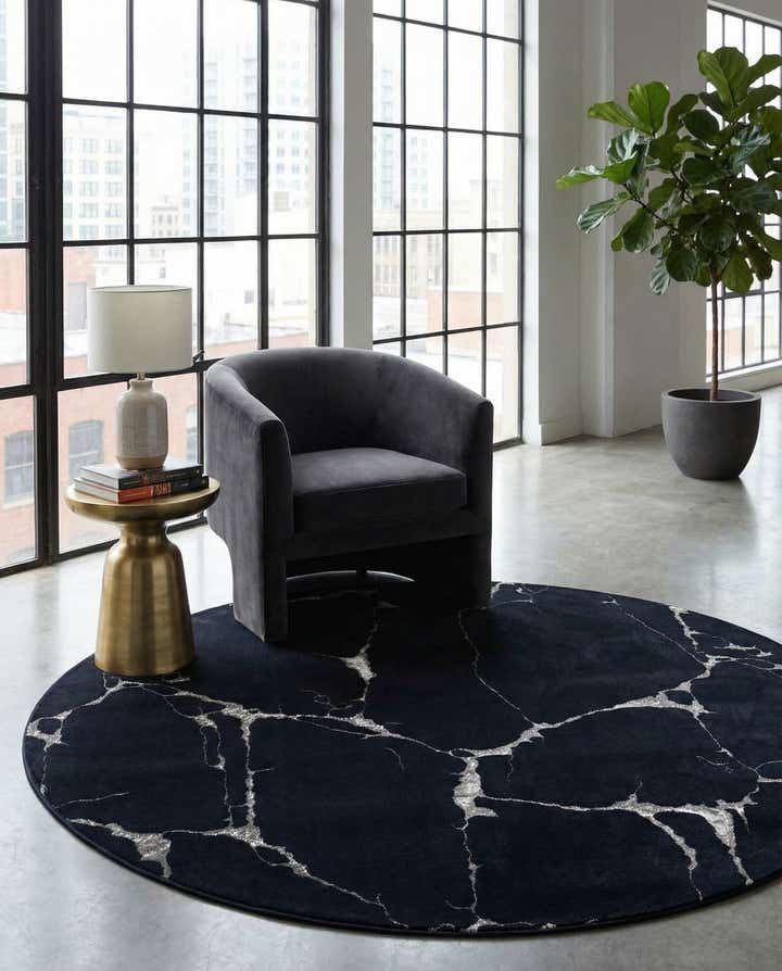6' x 6' Vogue Geo Round Rug