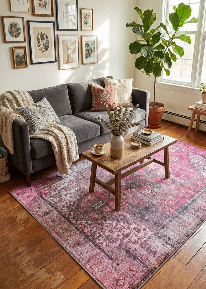 5' x 8' Washable Timeless Rug