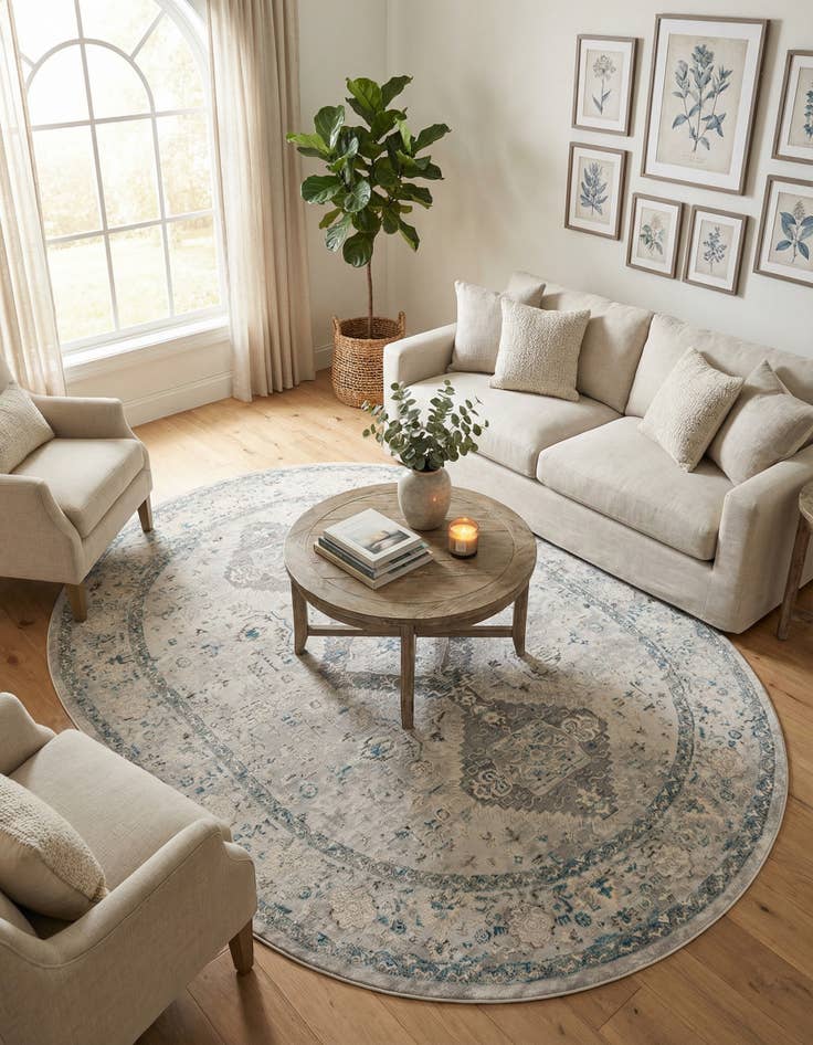 Detail image of 7' 10 x 10' Finsbury Oval Rug