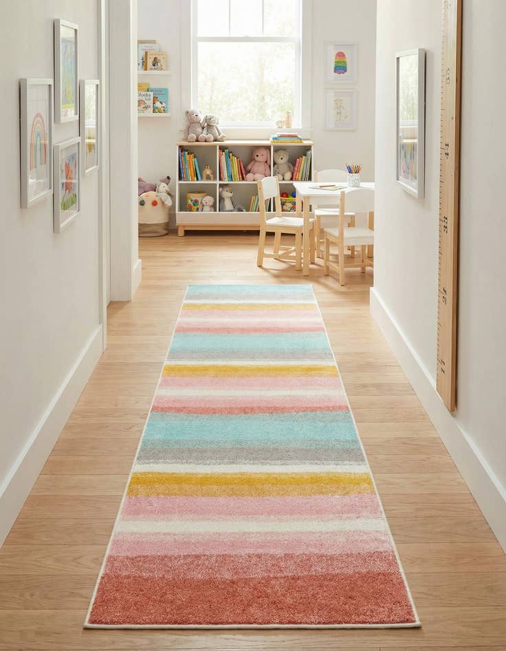 Detail image of 2' 7 x 10' Whimsy Kids Runner Rug