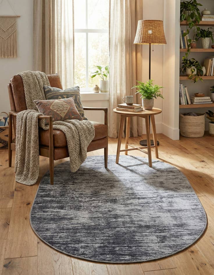 Detail image of 3' 6 x 5' 6 Asha Oval Rug