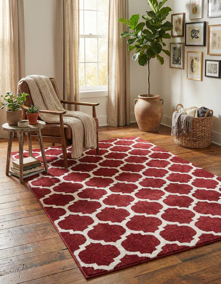 Detail image of 5' 3 x 8' Trellis Rug