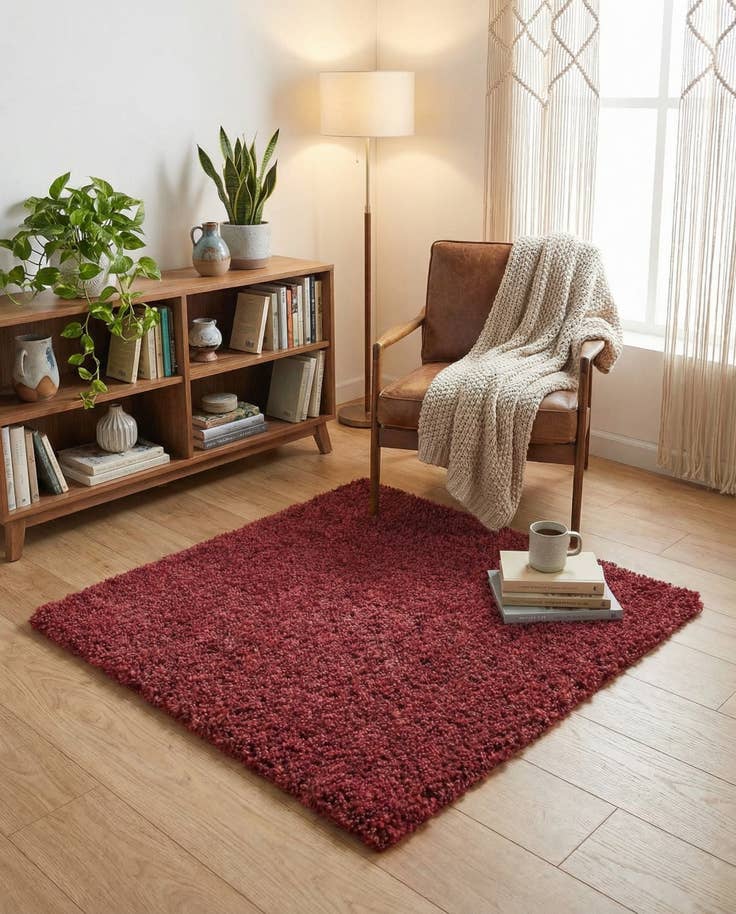 Detail image of 3' x 3' Zermatt Shag Square Rug