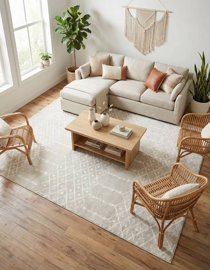 Detail image of 7' x 10' Paxon Trellis Rug