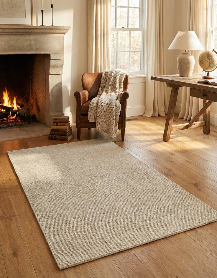 Detail image of 3' 3 x 5' 3  Hand Woven Jill Zarin English Manor Farmhouse Wool Rug