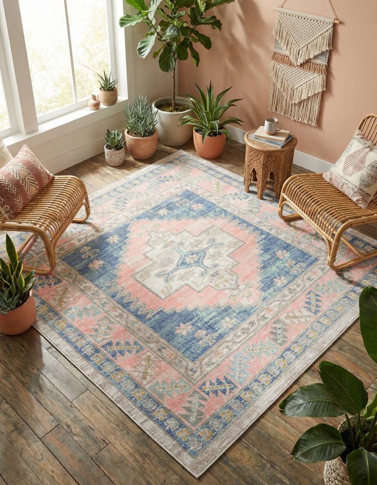 Detail image of 5' 3 x 5' 3 Whitney Square Rug