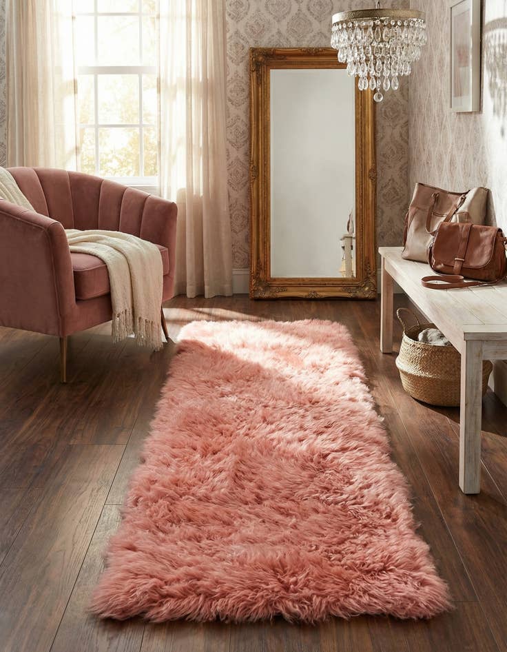 Detail image of 2' x 6' Sheepskin Runner Rug