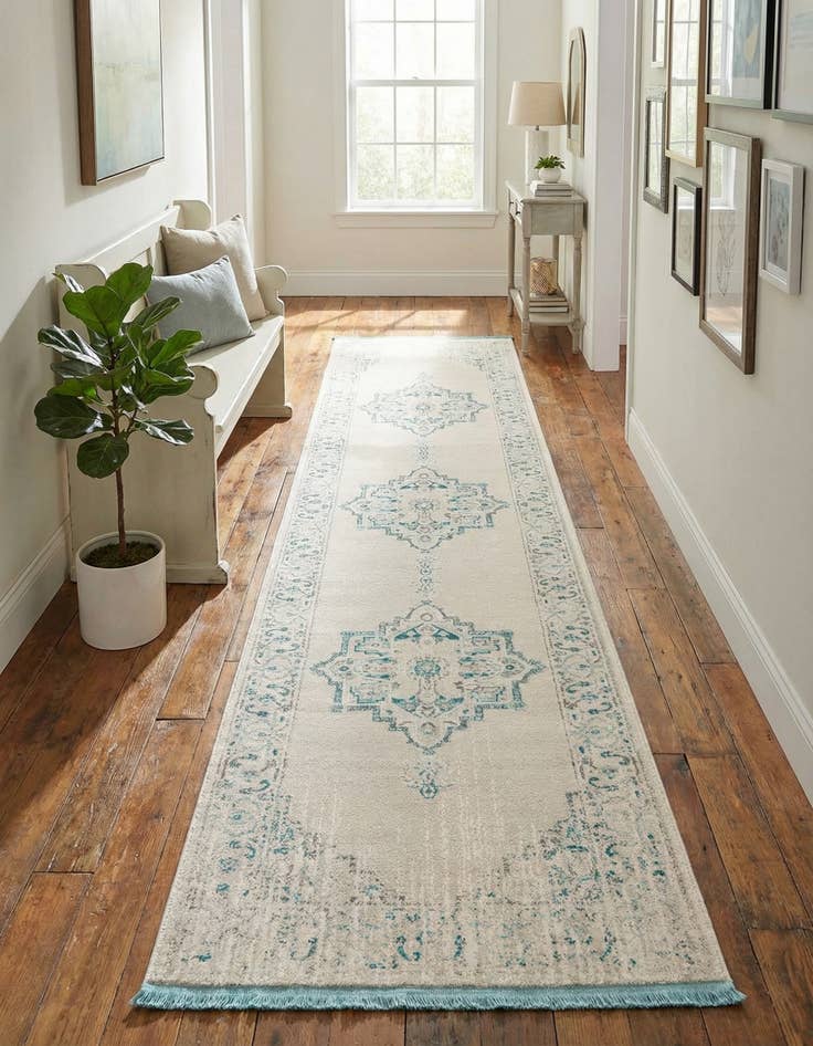 Detail image of 2' 7 x 10' New Vintage Runner Rug