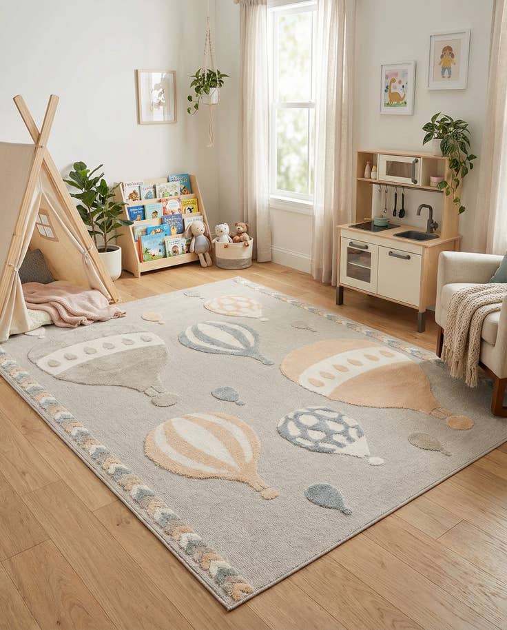 Detail image of 7' 10 x 10' Whimsy Kids Rug
