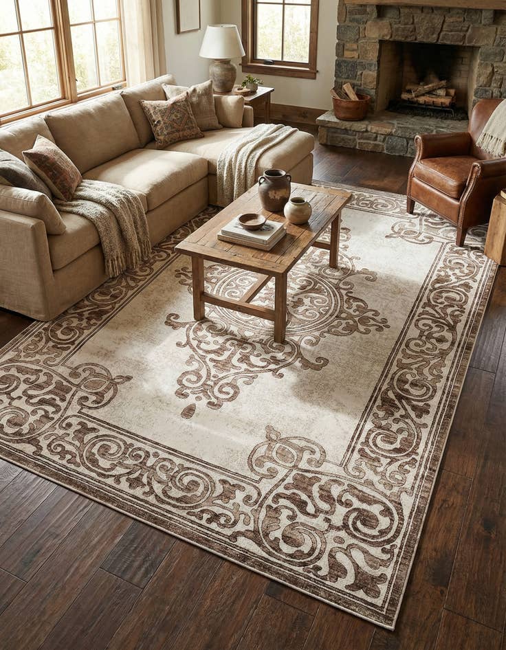 Detail image of 7' 10 x 11' 6 Hermitage Rug