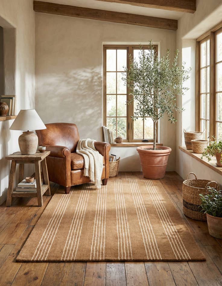 Detail image of 3' 3 x 5' 3 Jill Zarin Striped Wool Rug