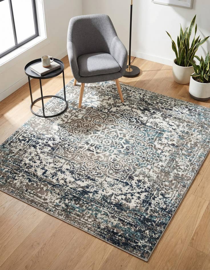 Detail image of 5' 3 x 5' 3 Arlington Square Rug