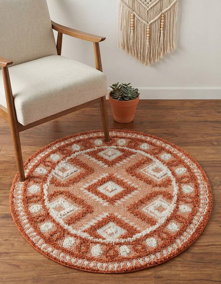 Detail image of 3' 3 x 3' 3 Boho Round Rug