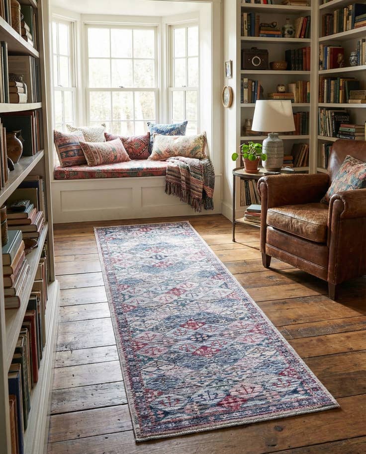 Detail image of 2' x 6' Washable Mangata Runner Rug