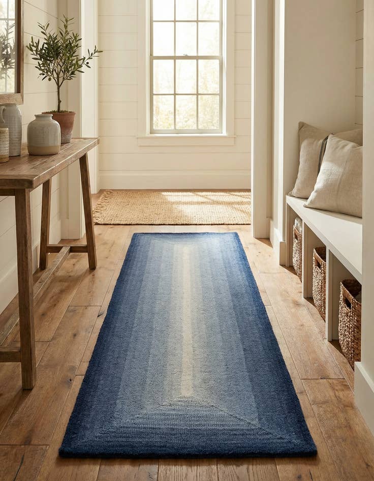 Detail image of  2' x 8' Ombre Wool Runner Rug