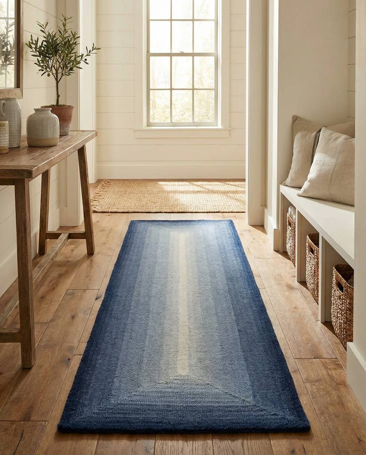 Detail image of 2' x 8' Ombre Wool Runner Rug