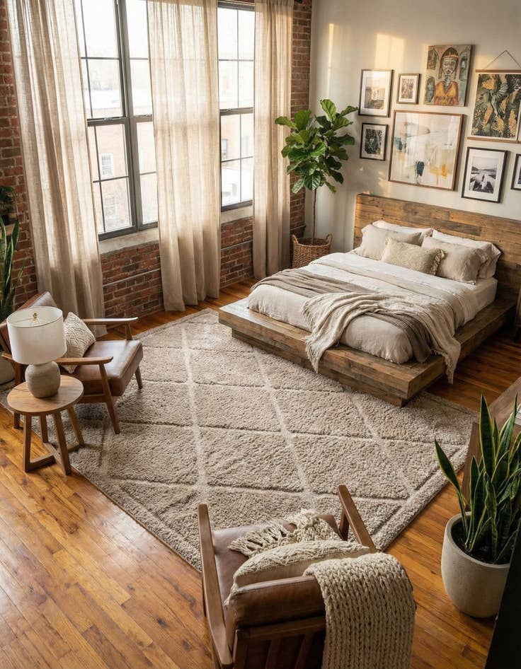 Detail image of 9' x 12' Trellis Shag Rug