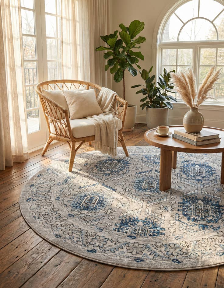Detail image of  7' x 7' Nyla Round Rug