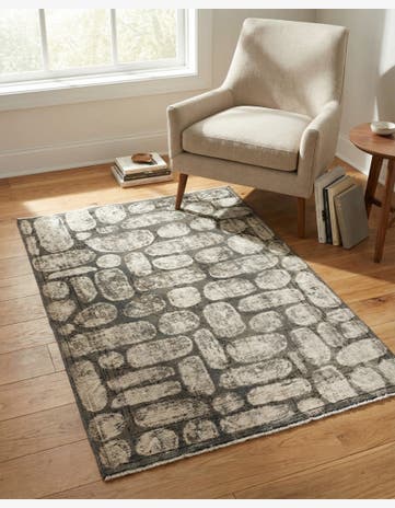 3' 2 x 4' 9 Hand Knotted Ultra Vintage Persian Wool Rug